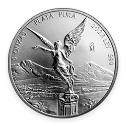 Product Image for 2023 5 oz Mexican Silver Libertad Coin BU