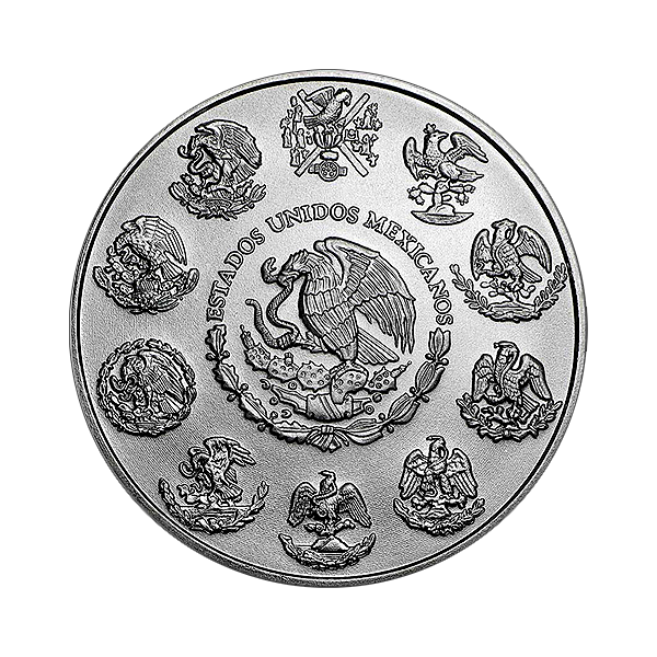 Back 2023 5 oz Mexican Silver Libertad Coin BU