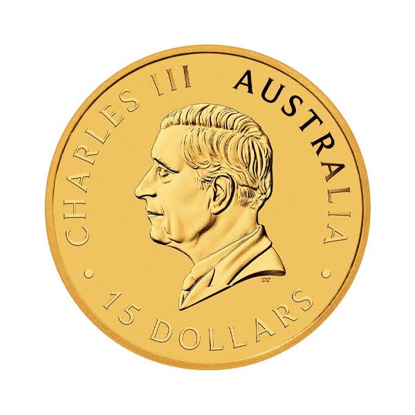 Back 2024 1/10 oz Australian Gold Kangaroo Coin BU