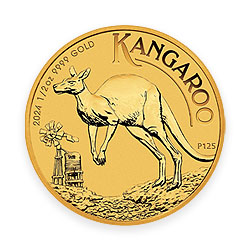 Product Image for 2024 ½ oz Australian Gold Kangaroo Coin BU