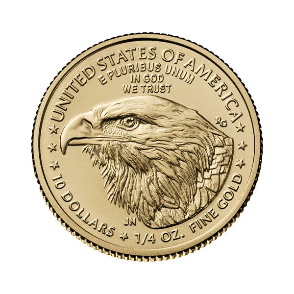 Back 2024 ¼ oz American Gold Eagle Coin BU