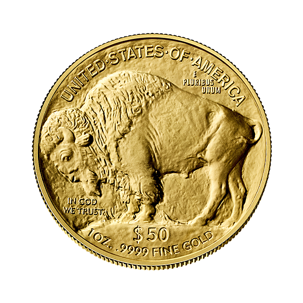 Back 2024 1 oz American Gold Buffalo Coin BU