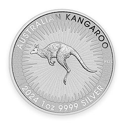Product Image for 2024 1 oz Australian Silver Kangaroo Coin BU