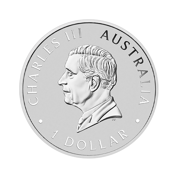 Back 2024 1 oz Australian Silver Kookaburra Coin BU