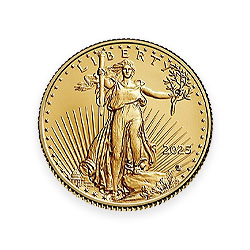 Product Image for 2025 1/10 oz American Gold Eagle Coin BU