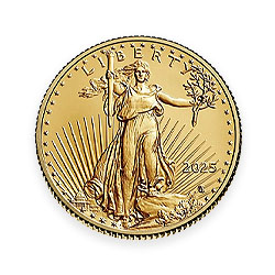 Product Image for 2025 ¼ oz American Gold Eagle Coin BU