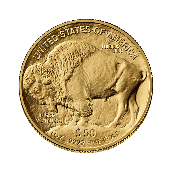 Back 2025 1 oz American Gold Buffalo Coin BU