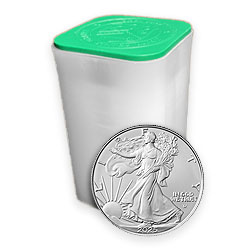 Product Image for 2025 1 oz American Silver Eagle Tube BU (20 Coins)