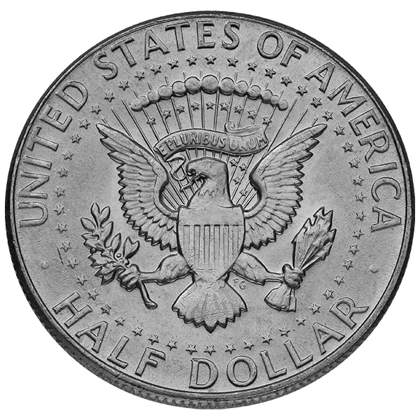 Back 40% American Silver Coins ($1 FV) Kennedy Half Dollars