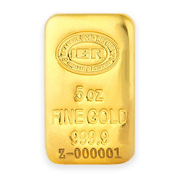 Product Image for 5 oz Gold Bar – Istanbul Gold Refinery (Cast)