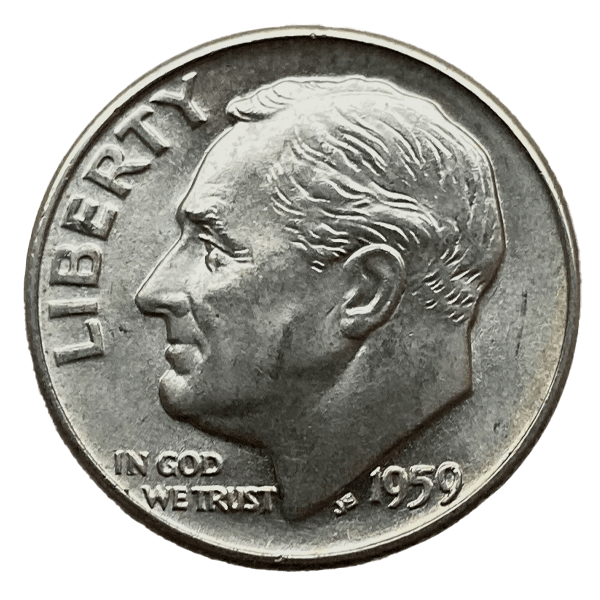 Front 90% American Silver Coins ($1 FV) Roosevelt Dimes