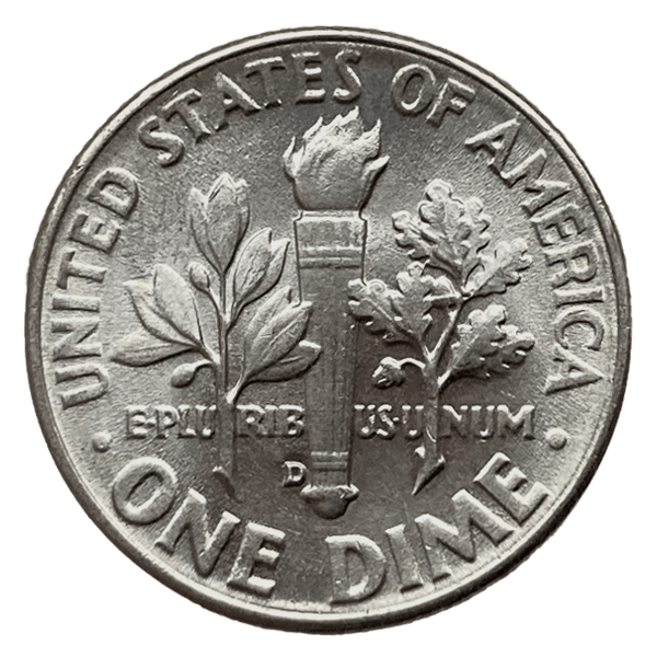 Back 90% American Silver Coins ($1 FV) Roosevelt Dimes