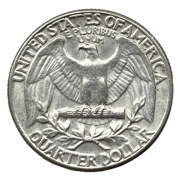 Back 90% American Silver Coins ($1 FV) Washington Quarters