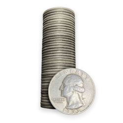 Product Image for 90% American Silver Coins ($10 FV, Bag) Washington Quarters