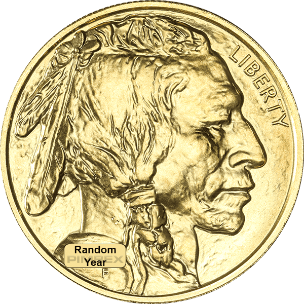 Front 1 oz American Gold Buffalo Coin (Random Year)
