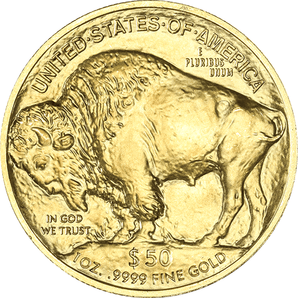 Back 1 oz American Gold Buffalo Coin (Random Year)