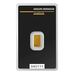 Product Image for 1 Gram Gold Bar – Argor Heraeus (with Assay)