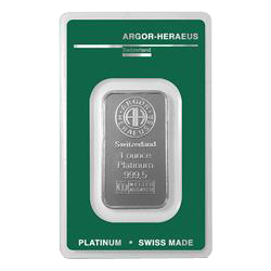 Product Image for 1 oz Platinum Bar - Argor Heraeus (with Assay)