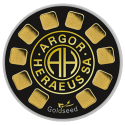 Product Image for 10 Gram Gold Bar - Argor Heraeus Goldseed (10 x 1 gram, with Assay)