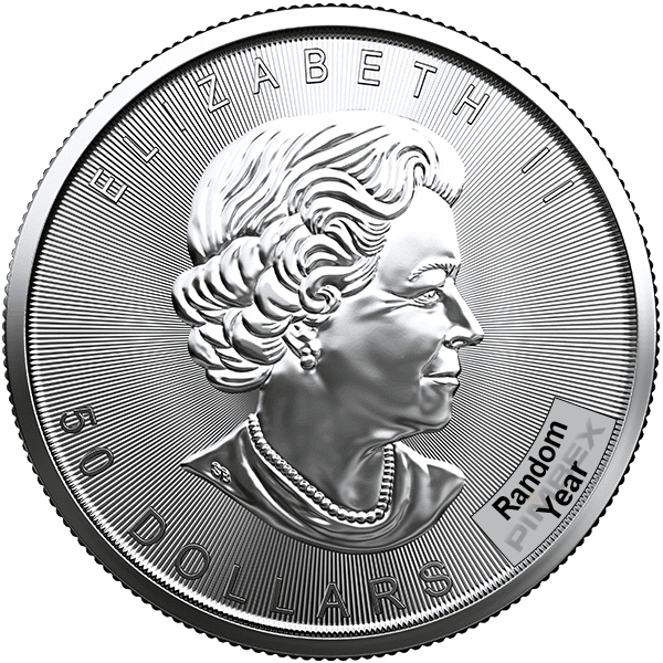 Back 1 oz Canadian Platinum Maple Leaf Coin (Random Year)