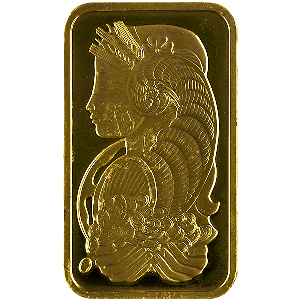 Back 1 oz Gold Bar - Various Mints