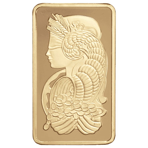 Back 10 oz Gold Bar - Various Mints