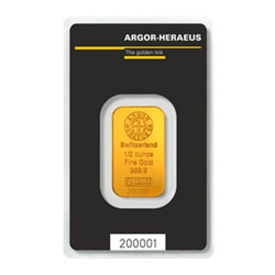 Product Image for 1/2 oz Gold Bar - Argor Heraeus (with Assay)