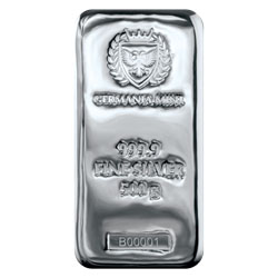 Product Image for 500 Gram Silver Bar – Germania Mint