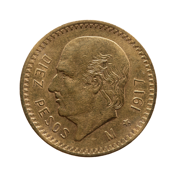 Front 10 Pesos Mexican Gold Coin (Random Year)