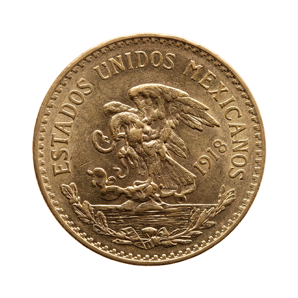 Back 20 Pesos Mexican Gold Coin (Random Year)