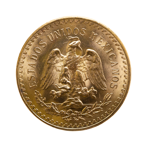 Back Product Image for 50 Pesos Mexican Gold Coin (Random Year)