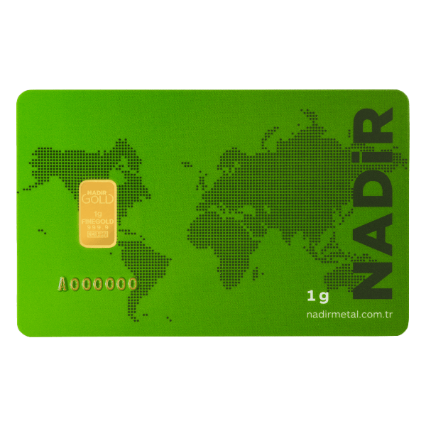 Front 1 Gram Gold Bar – Nadir Refinery (with Assay)