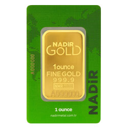 Product Image for 1 oz Gold Bar – Nadir Refinery (with Assay)