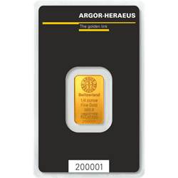 Product Image for 1/4 oz Gold Bar - Argor Heraeus (with Assay)