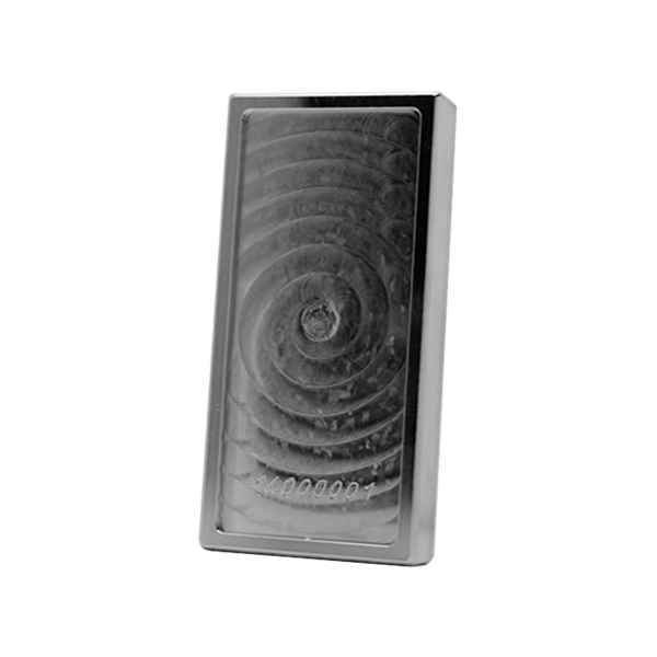 Back 100 oz Silver Bar – Patriot Metals Stacker