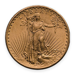 Product Image for $20 Saint-Gaudens Gold Double Eagle Coin BU (Random Year)