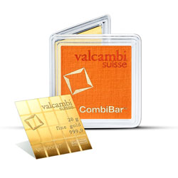 Product Image for 20 Gram Valcambi Gold CombiBar (with Assay)