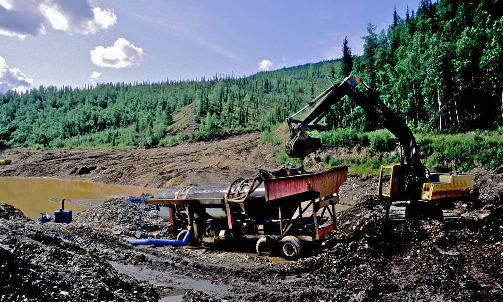 gold placer mine trommel alaska