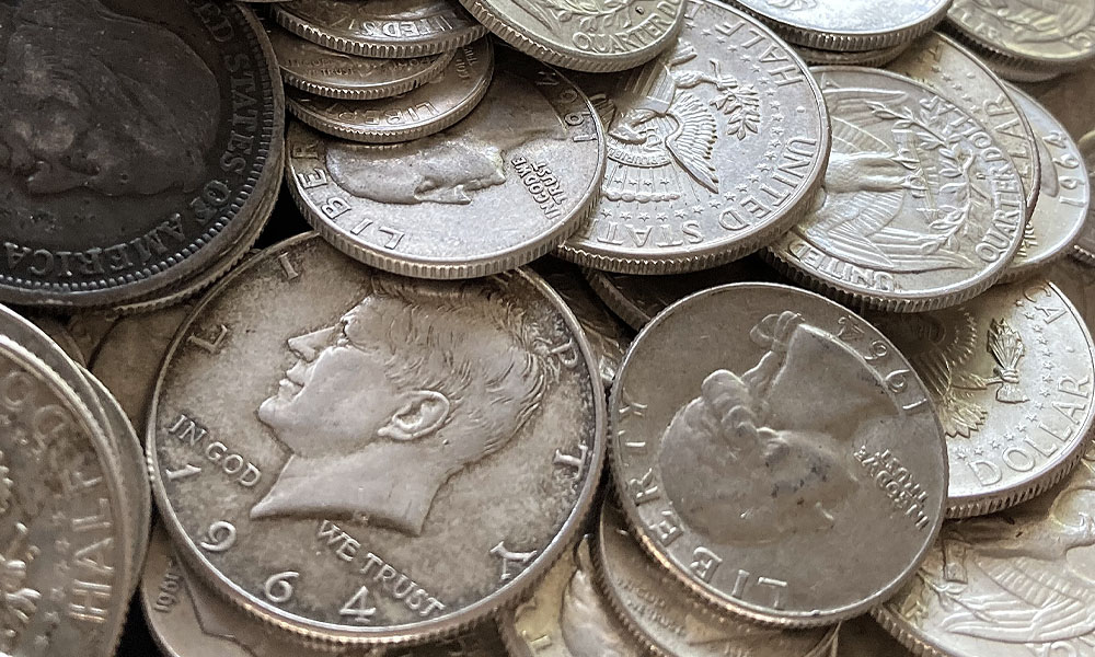 junk silver 90 percent coins mix